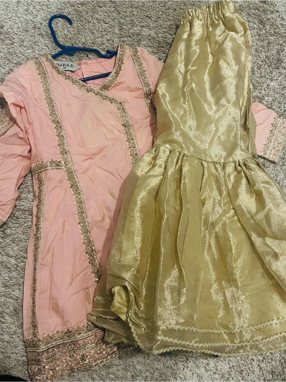 Maria b kids 2 pc party wear garara set